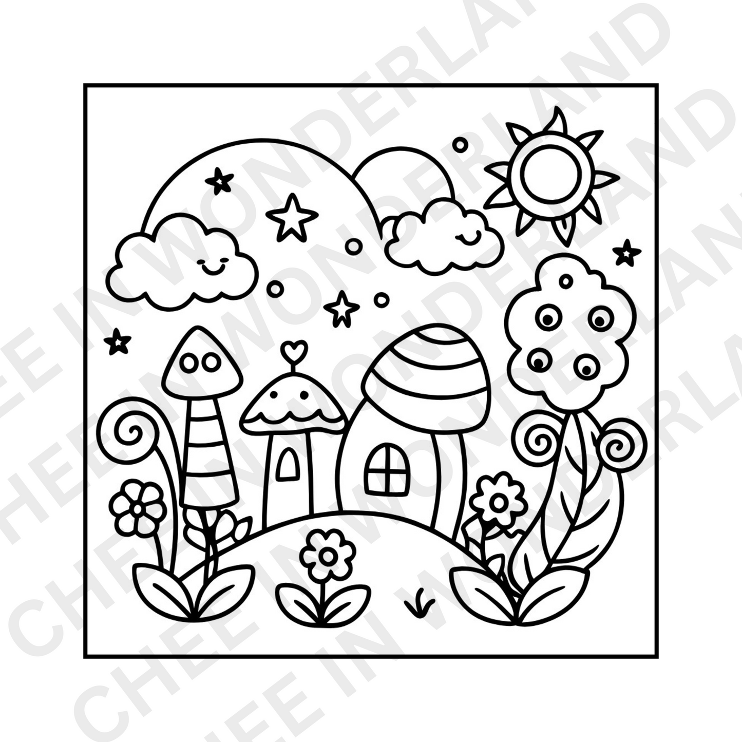 Trippy & Groovy Digital Coloring Book | Bold & Easy Designs