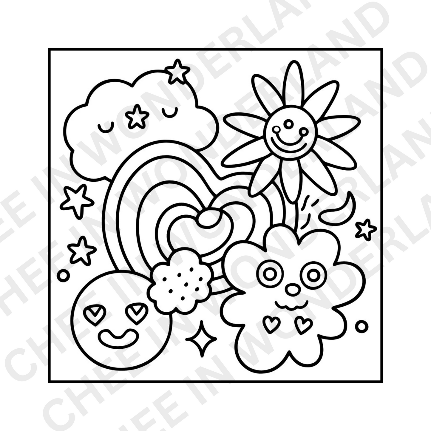 Trippy & Groovy Digital Coloring Book | Bold & Easy Designs