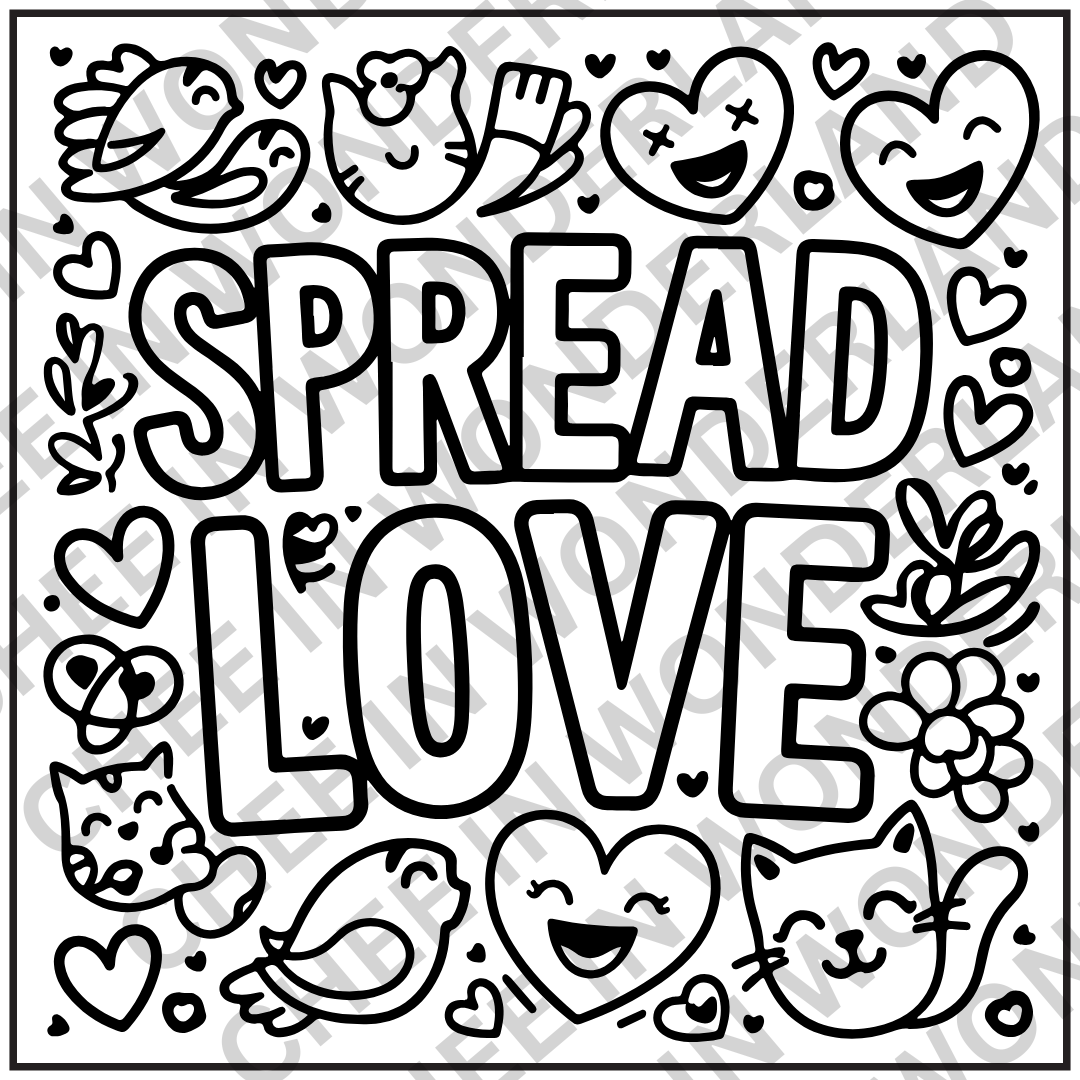 Motivational Quotes Digital Coloring Book | Bold & Easy Designs