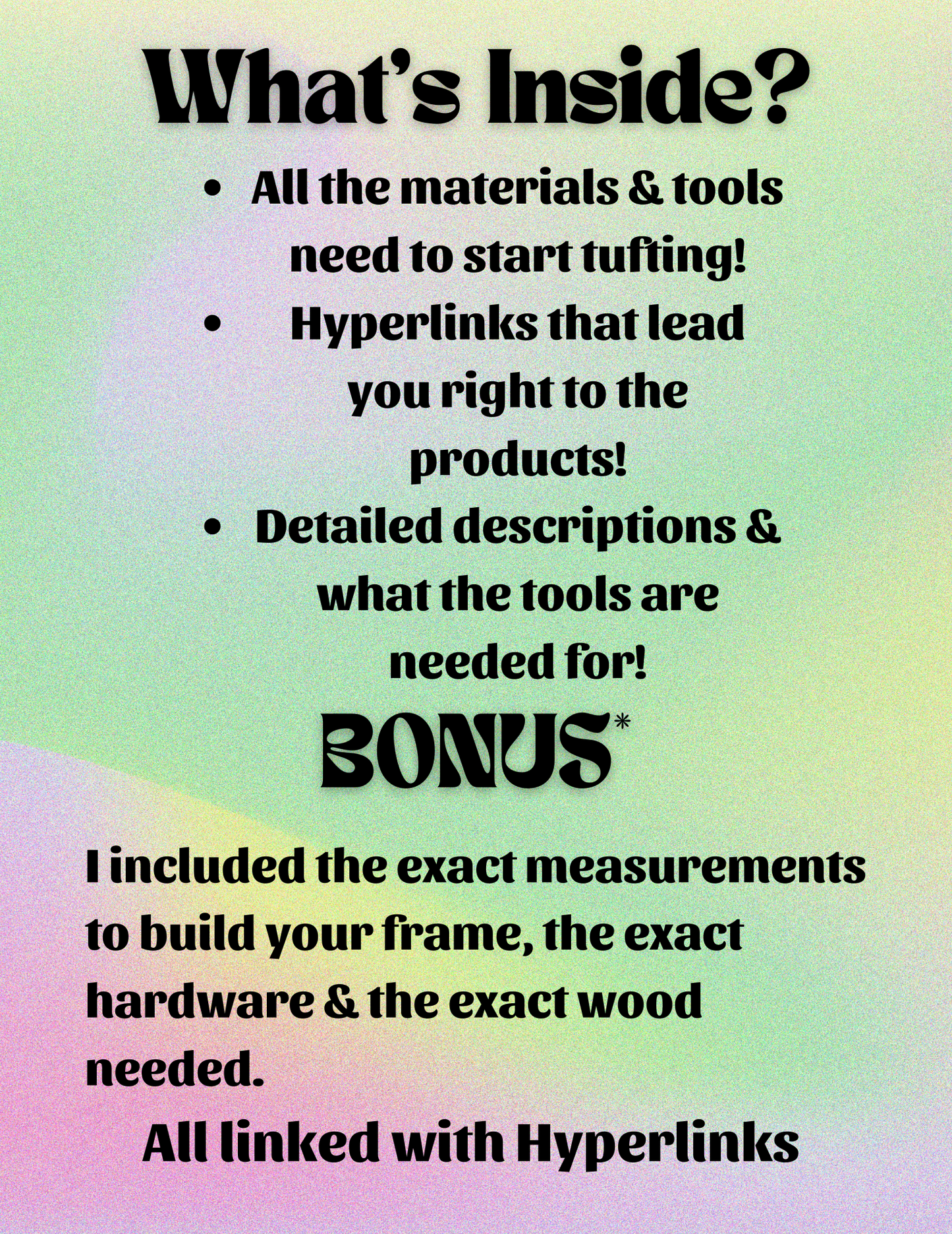Tufting Product List EBook: Everything You Need to Get Started With Tufting